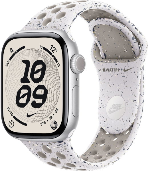 Apple Watch Series 11 Aluminium Silber 46mm GPS Nike Sportarmband Veiled Grey