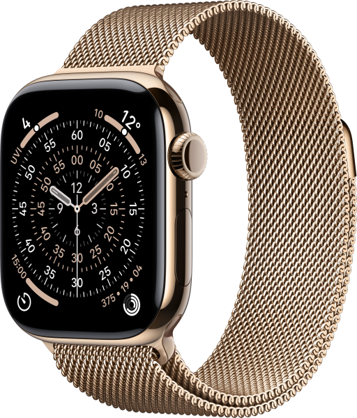 Apple Watch Series 11 Edelstahl 42mm GPS+Cellular Milanaise Gold
