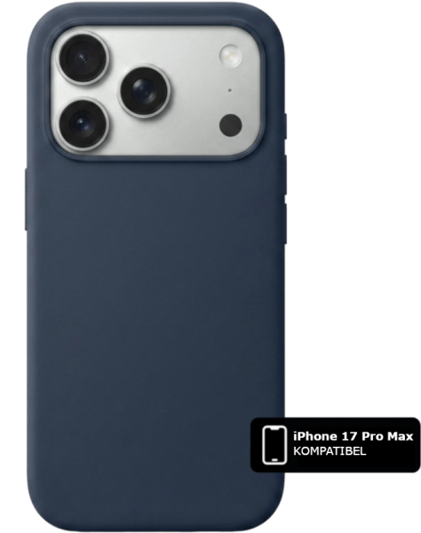 Silikon Handyhülle Blau MagSafe (iPhone 17 Pro Max)