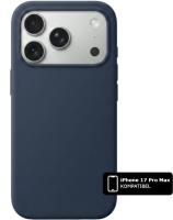 Silikon Handyhülle Blau MagSafe (iPhone 17 Pro Max)