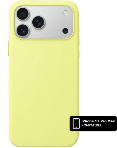 Silikon Handyhülle Gelb MagSafe (iPhone 17 Pro Max)
