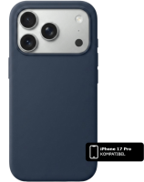 Silikon Handyhülle Blau MagSafe (iPhone 17 Pro)
