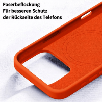 Silikon Handyhülle Braun MagSafe (iPhone 17 Pro)