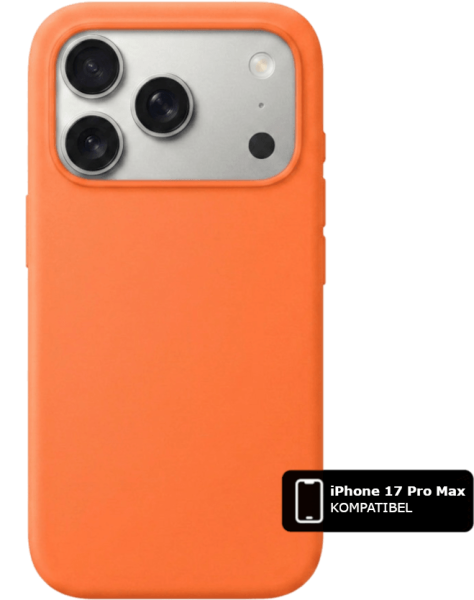 Silikon Handyhülle Orange MagSafe (iPhone 17 Pro)