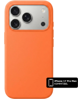 Silikon Handyhülle Orange MagSafe (iPhone 17 Pro)