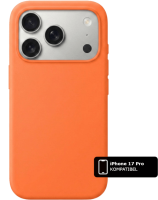 Silikon Handyhülle Orange MagSafe (iPhone 17 Pro)