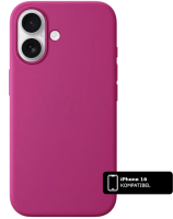 Silikon Handyhülle Pink MagSafe (iPhone 16))